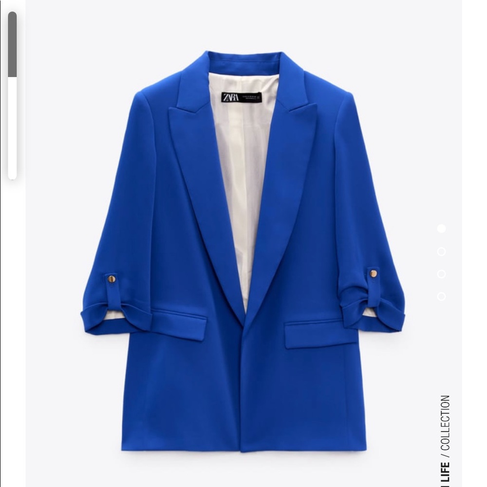 zara royal blue blazer new with tag size XXL
